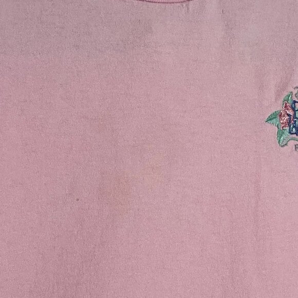 VTG Disney Originals Dixie Landings Resort Pink Embroidered Tee Shirt Size XL - Picture 7 of 8